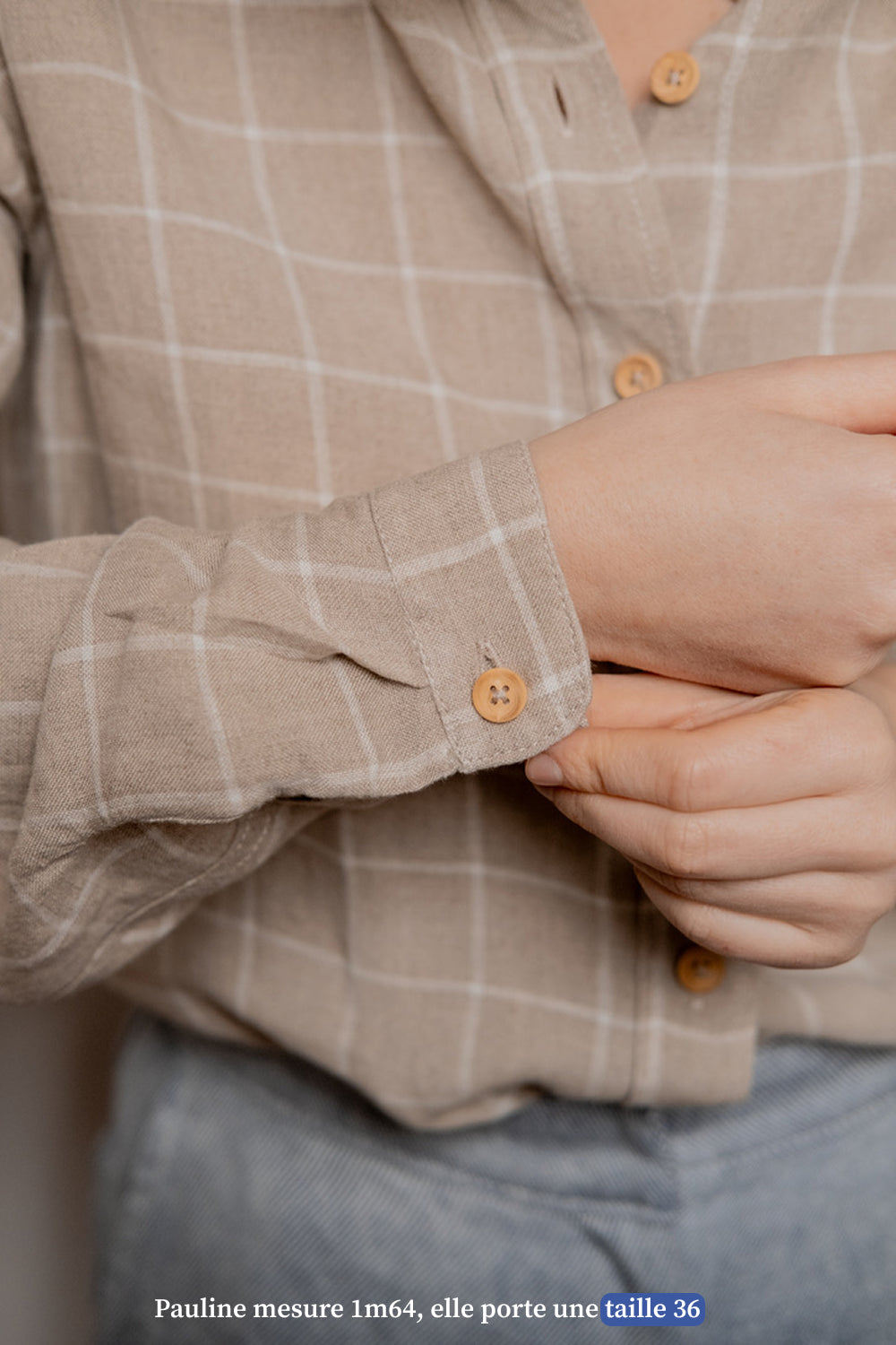 La chemise en lin pour femme à carreaux - Made in France